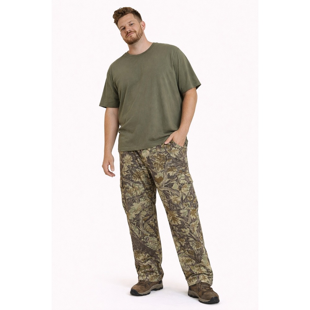 Master Sportsman Cargo Pants Mens M Camo‎ Distressed Leaf Print Gorpcore Hunting